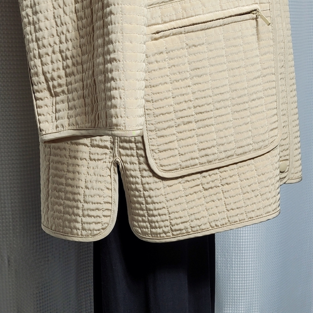 Hilary Radley Quilted Jacket Golden Beige Women's XL - Picture 4 of 11